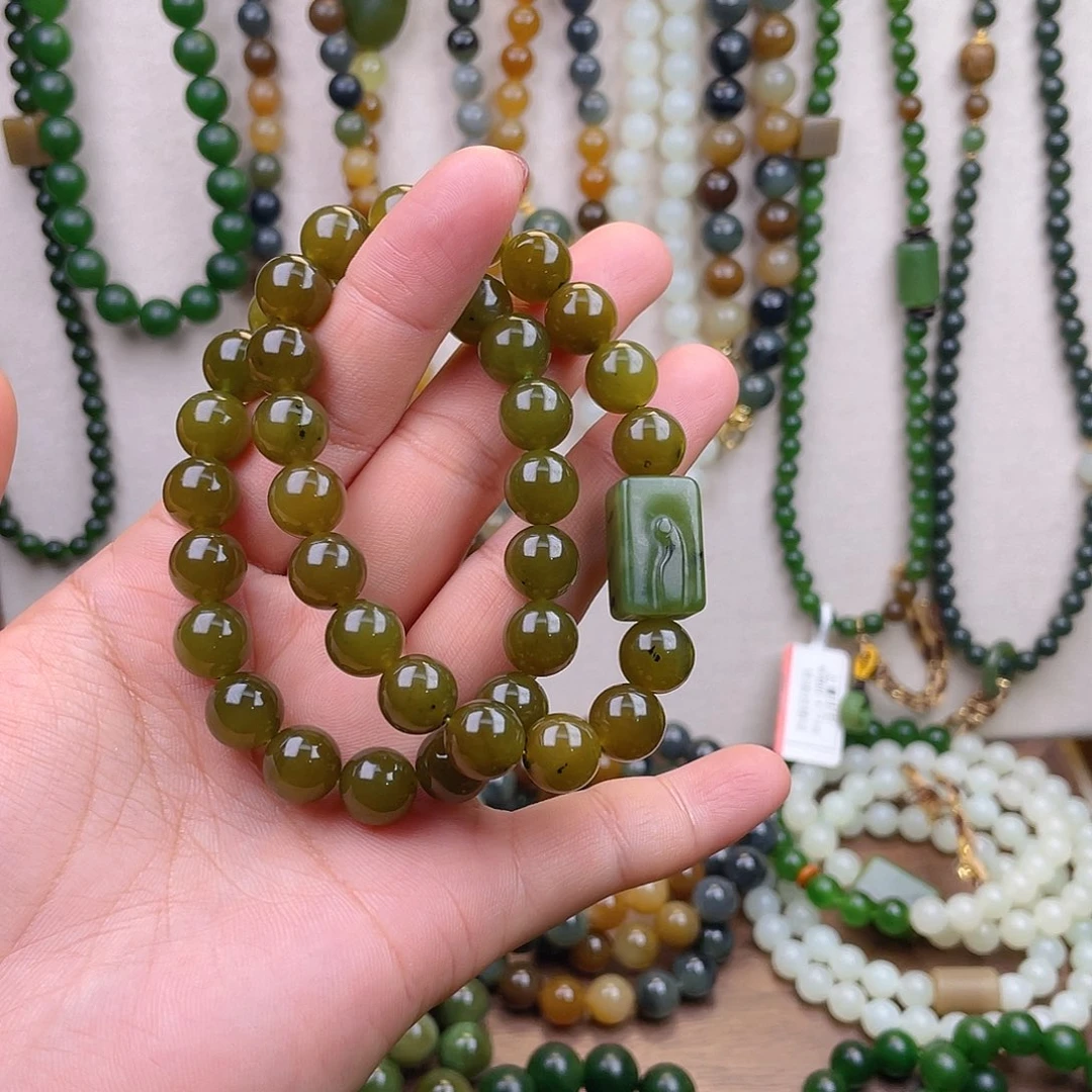 和田玉未镶嵌手链