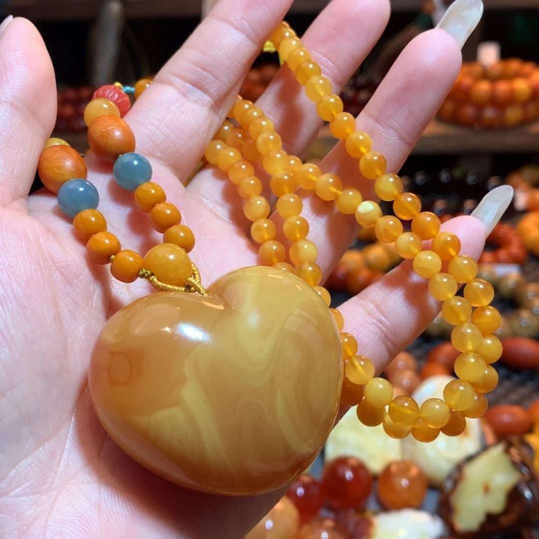 【闪购商品】蜜蜡吊坠(赠链)未镶嵌