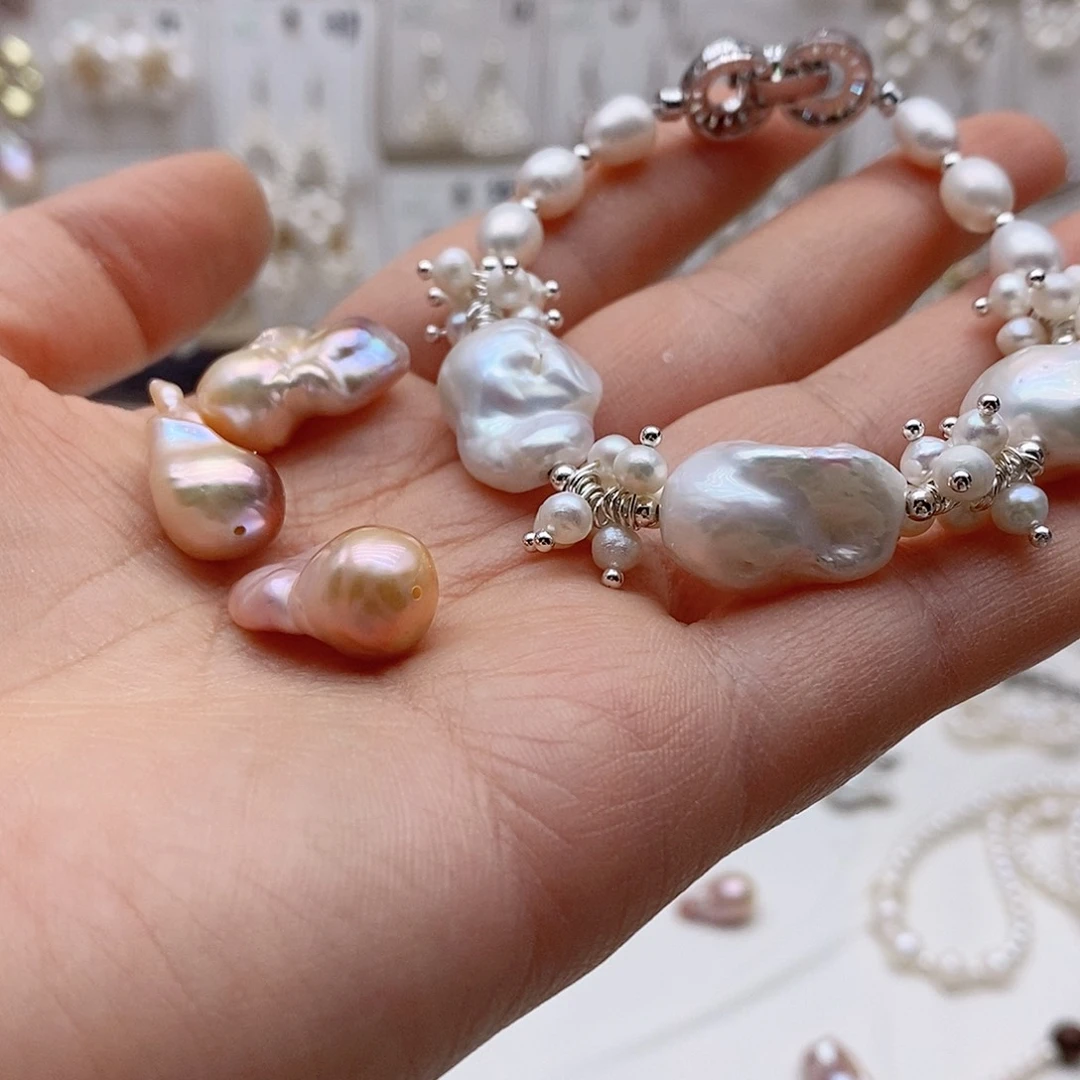 未镶嵌淡水珍珠耳饰