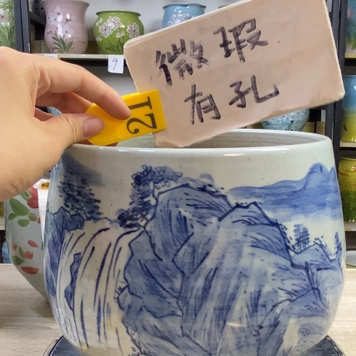 景德镇高温陶瓷花盆