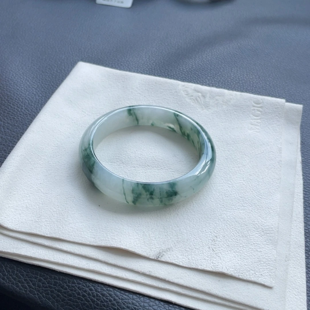 未镶嵌手镯翡翠纹56.8