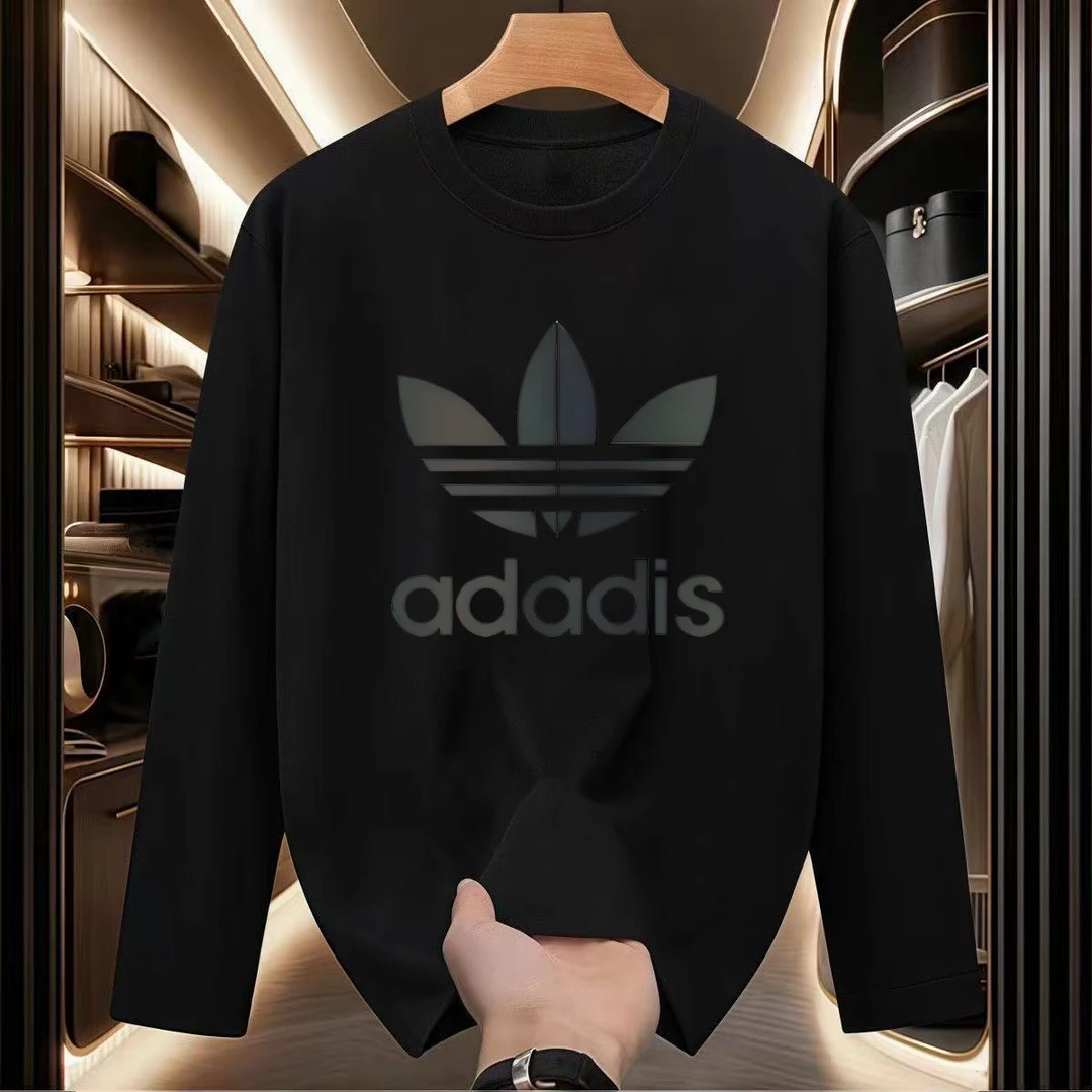 印花长袖韩版印花修身情侣T恤网红秋冬秋季宽松