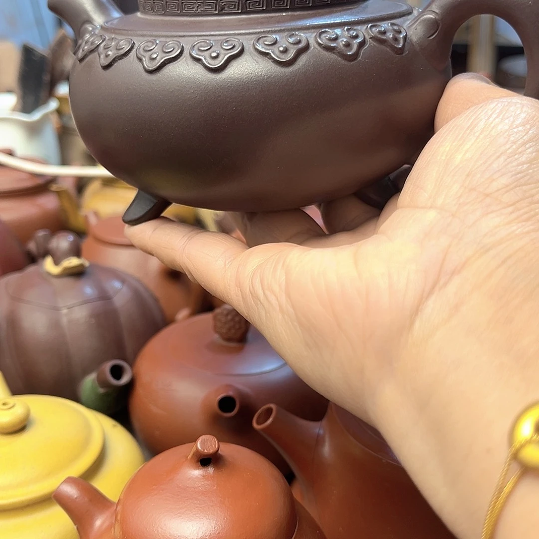 茶壶紫砂全手工制作和半手工制作