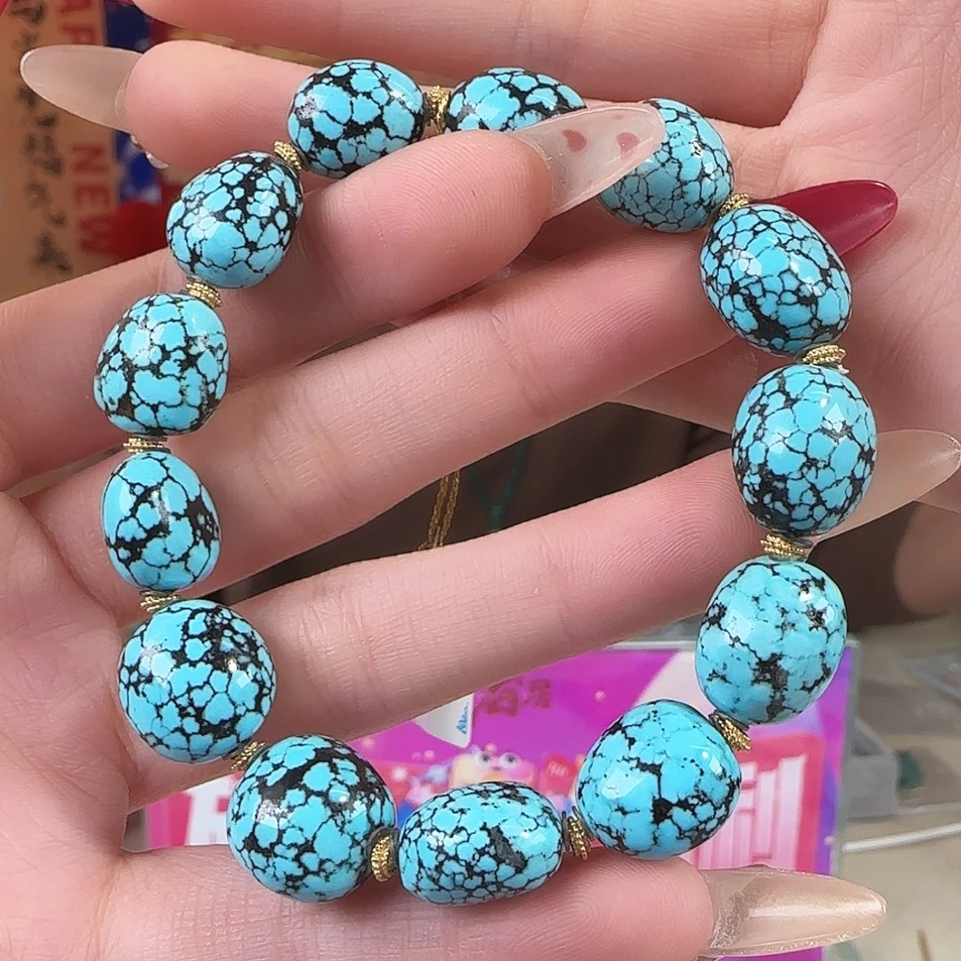 绿松石18K金镶嵌珠宝奇石