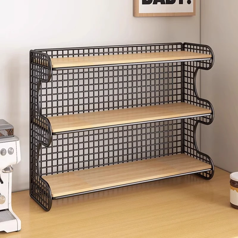 桌面置物架餐桌上零食架客厅水杯架子厨房台面调料多层杯子收纳架