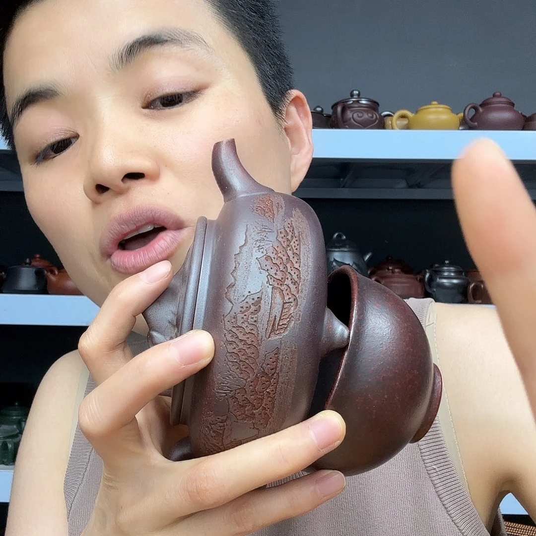茶壶紫砂民间手艺人全手工制作