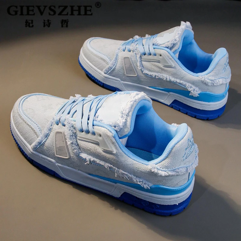 纪诗哲小白鞋男鞋韩版厚底百搭鞋男款2025新款夏季透气厚底男板鞋