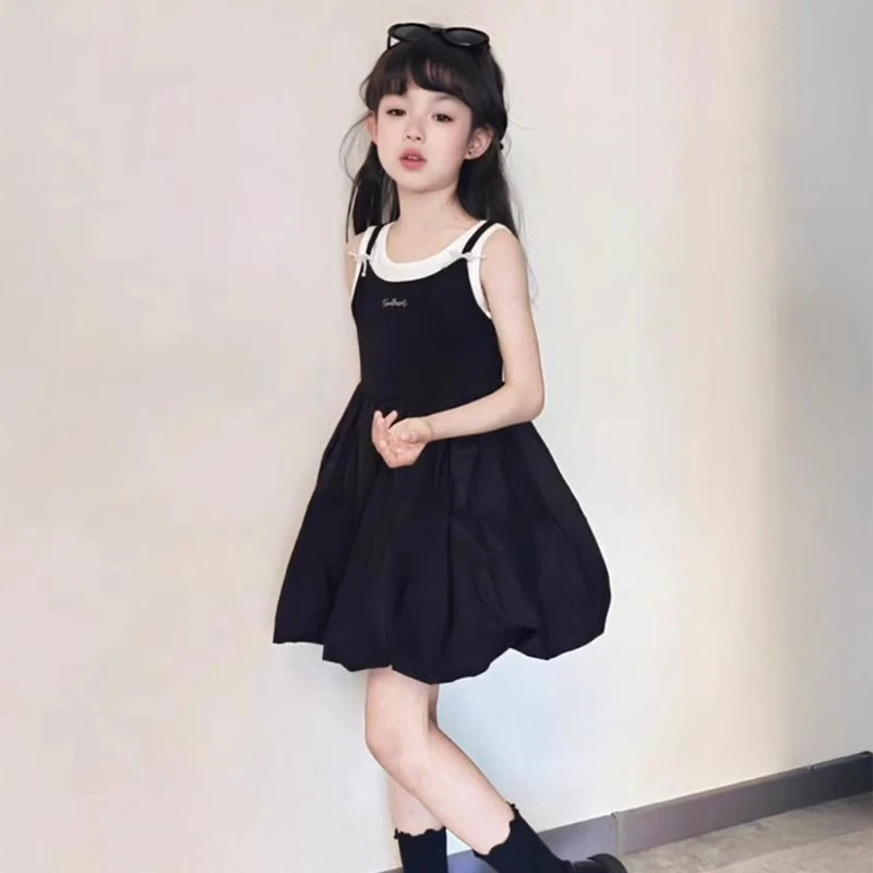 女童花苞裙夏季连衣裙2025新款女孩公主裙儿童夏装超好看炸街裙子