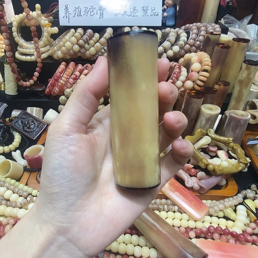 高油高密黄透手把件