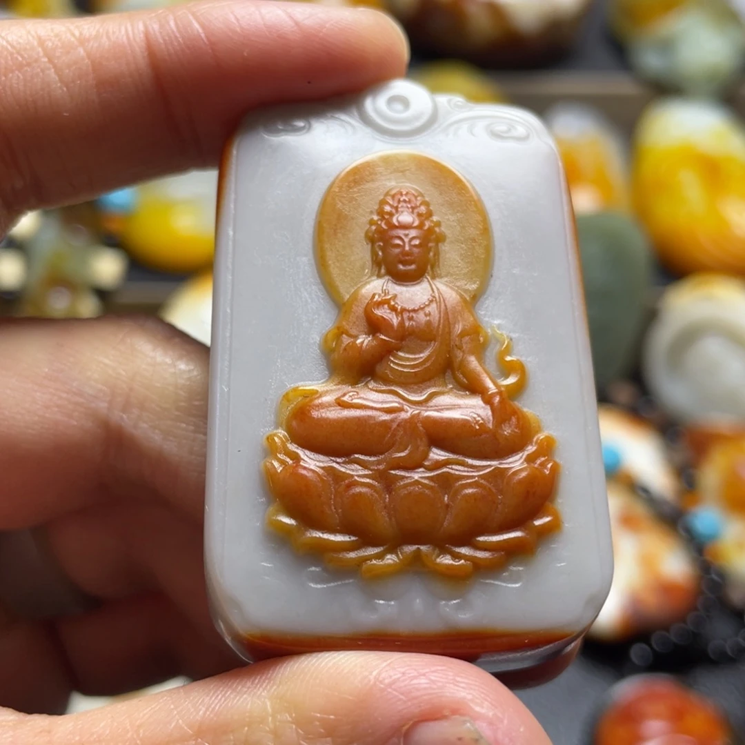 和田玉未镶嵌颈饰