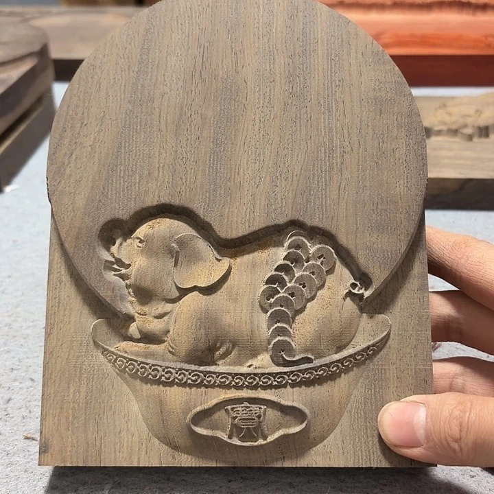 雪***庐风车木（黑檀木）底座