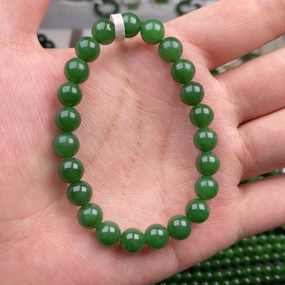未镶嵌手串和田玉（碧玉）菲*