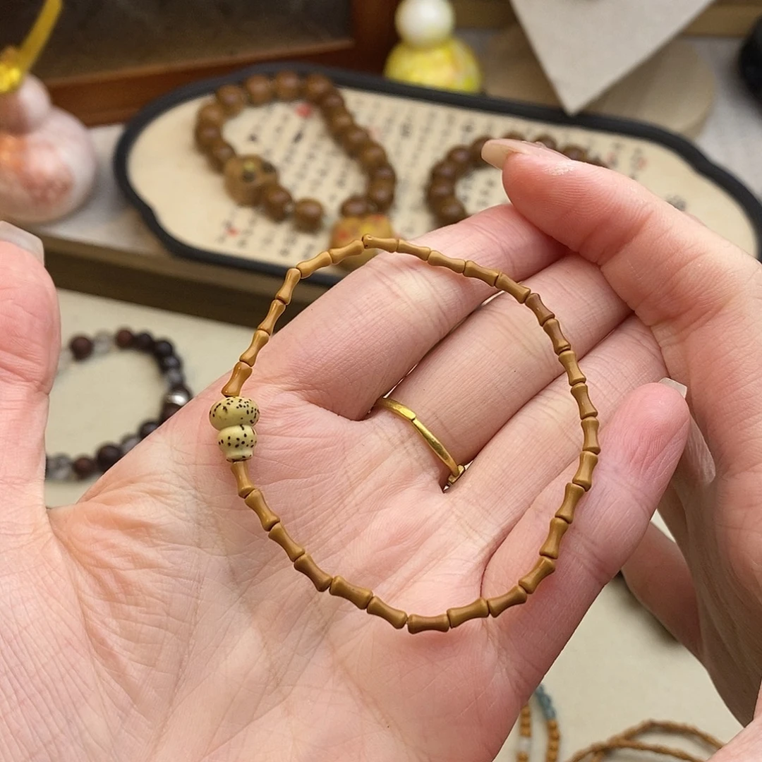 未镶嵌手串橄榄核竹竹节星月葫芦