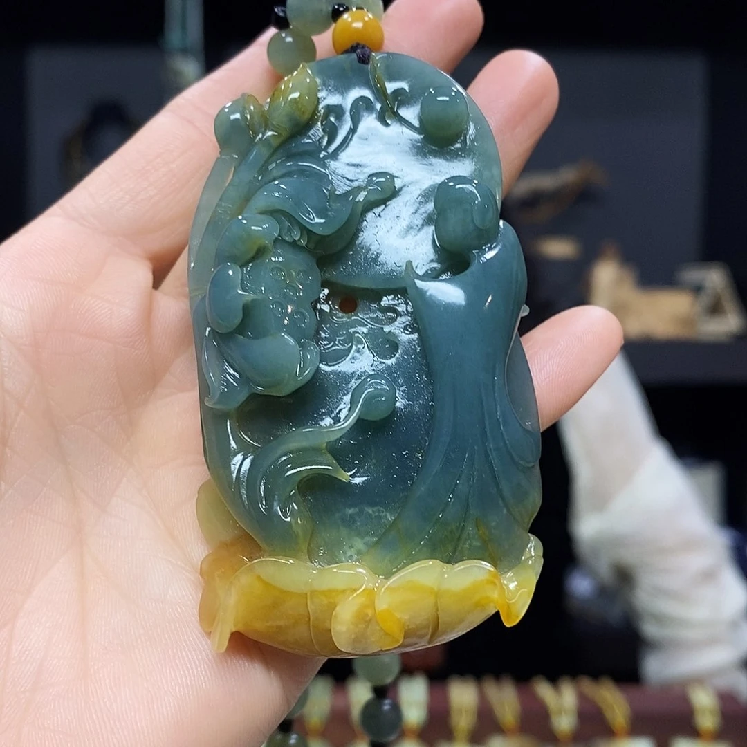 岫玉挂件吊坠手把件未镶嵌