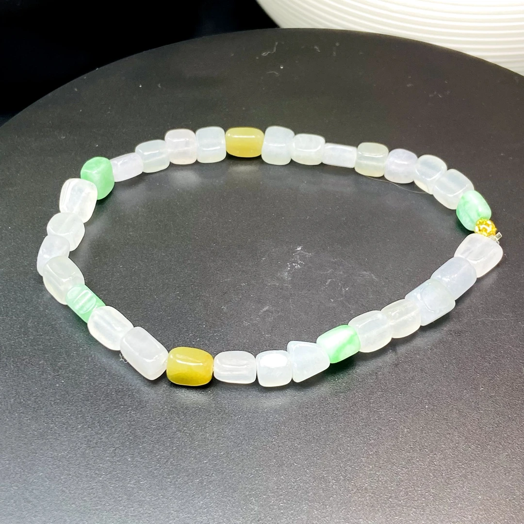 RX17天然缅甸A货翡翠多宝随行手串/043830/北京中保拍卖