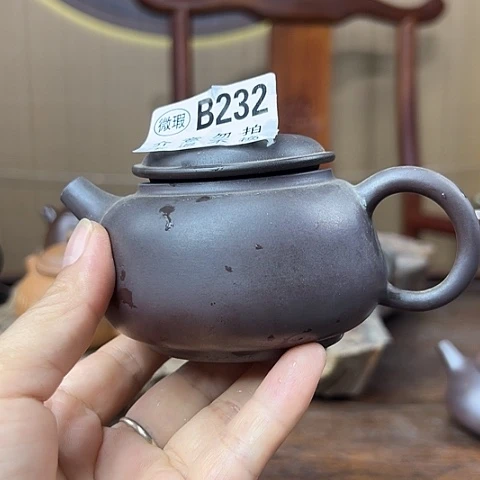 刀***雨戬谷龙窑柴烧茶壶232
