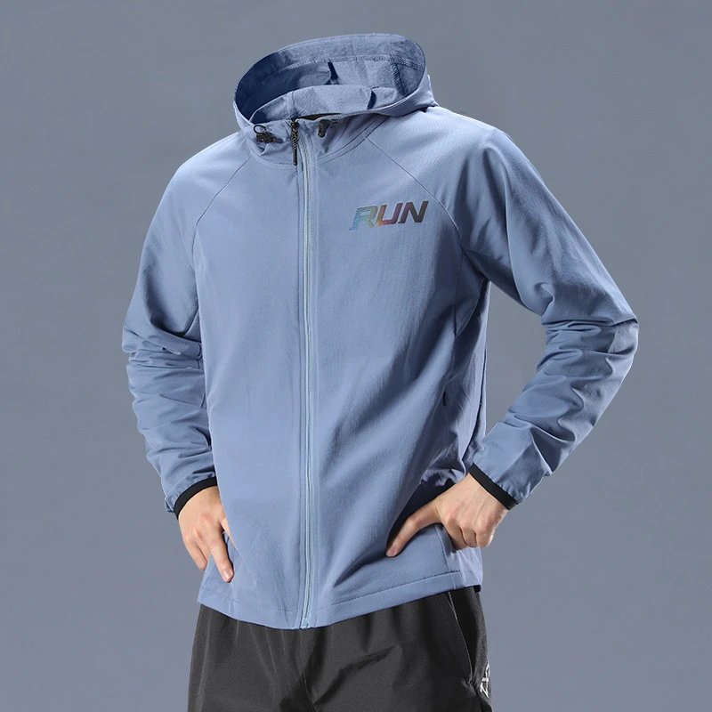 运动外套风衣男秋冬防风跑步训练速干衣夹克骑行服上衣2025新款薄