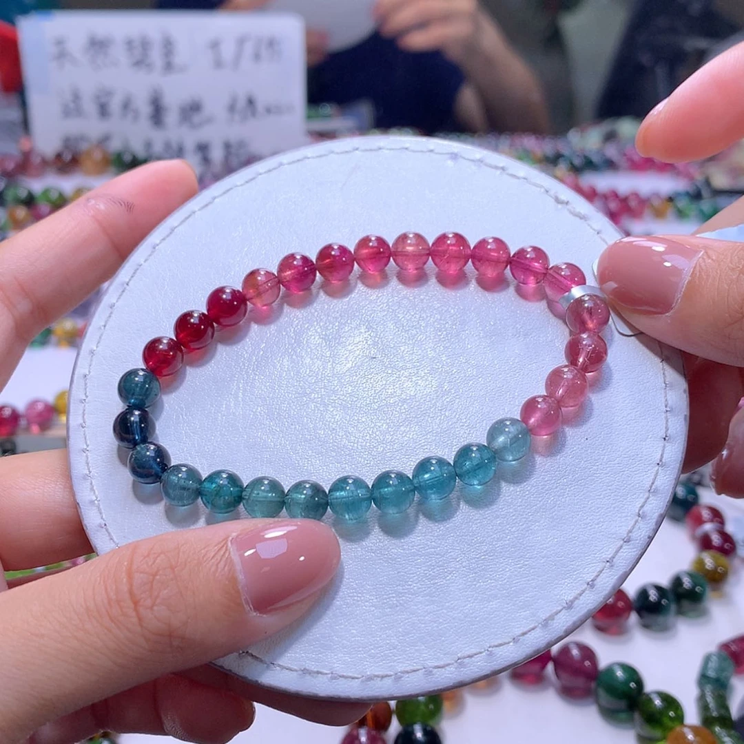【闪购商品】未镶嵌手串碧玺7m