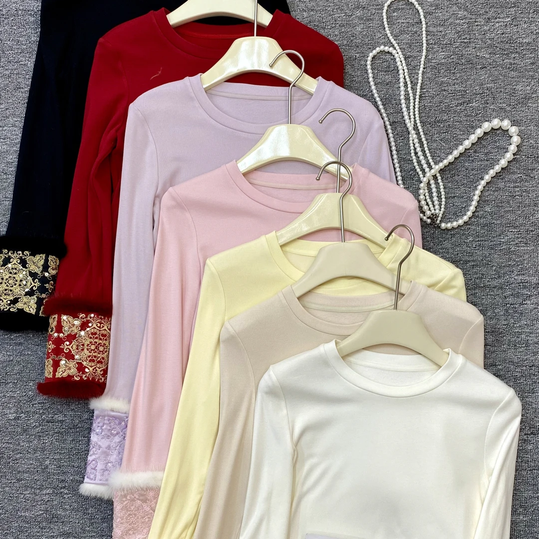 《观棠》玛薇丝秋冬新款深圳南油新中式多颜色百搭女士上衣打底