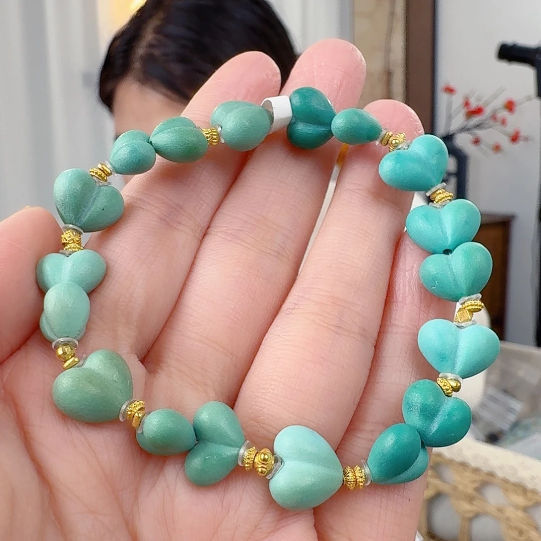 绿松石18K金镶嵌珠宝奇石