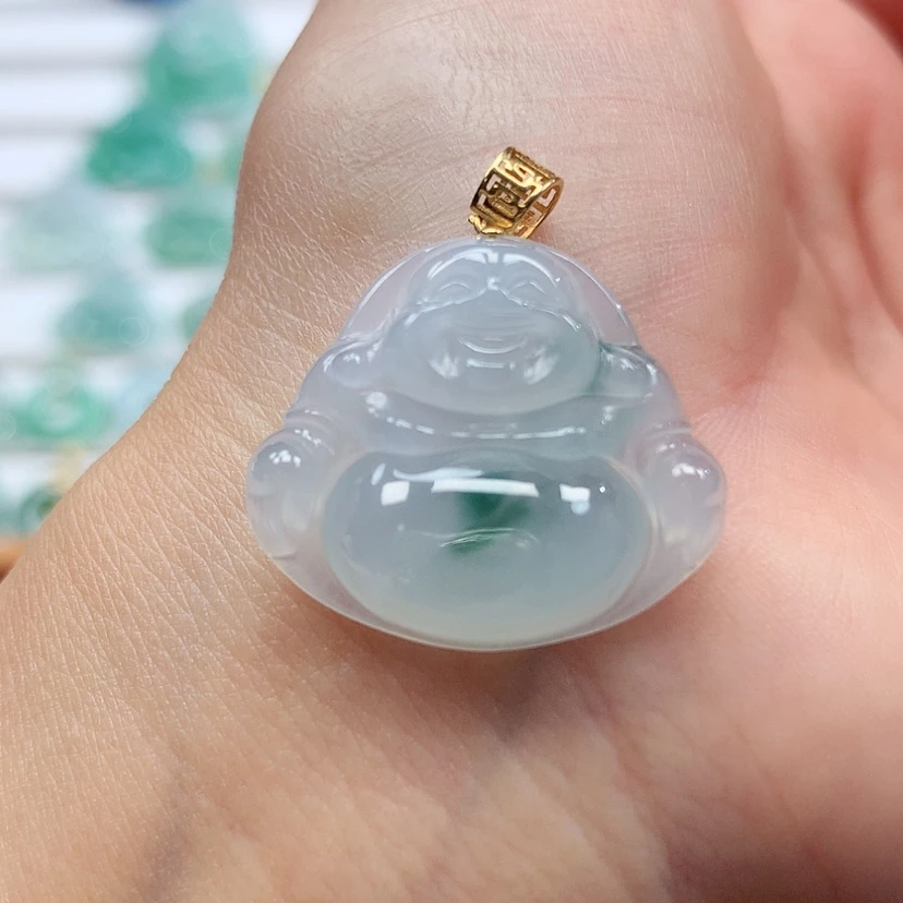 【闪购商品】吊坠(赠链)18K金镶嵌翡翠