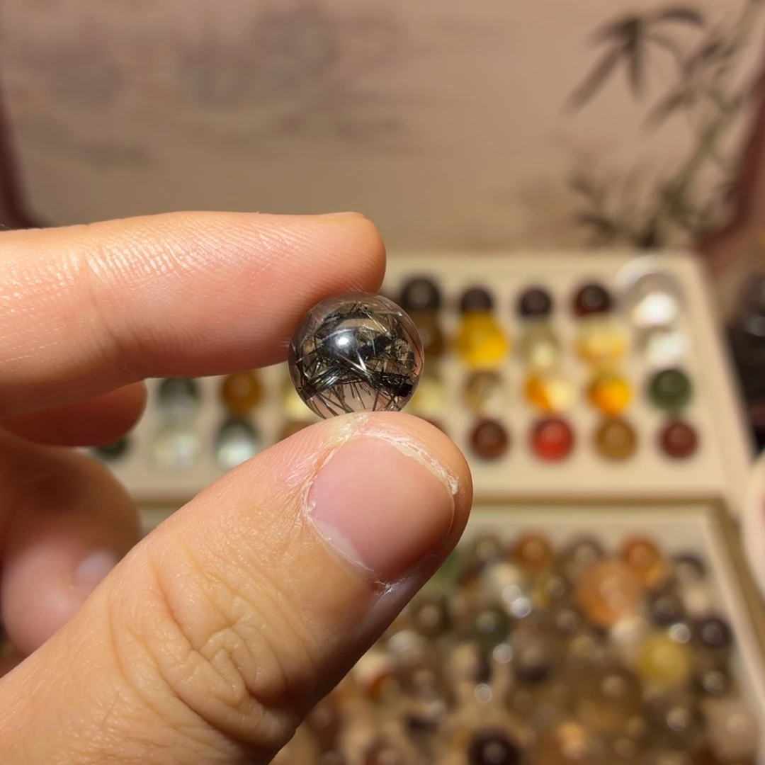 水晶未镶嵌手串12.4黑铜发