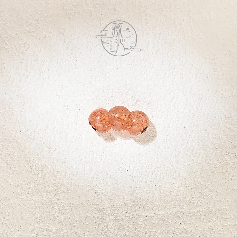 斜切猪大肠配饰6mm文玩水晶星月配饰手串大肠配珠DIY隔珠顶珠子