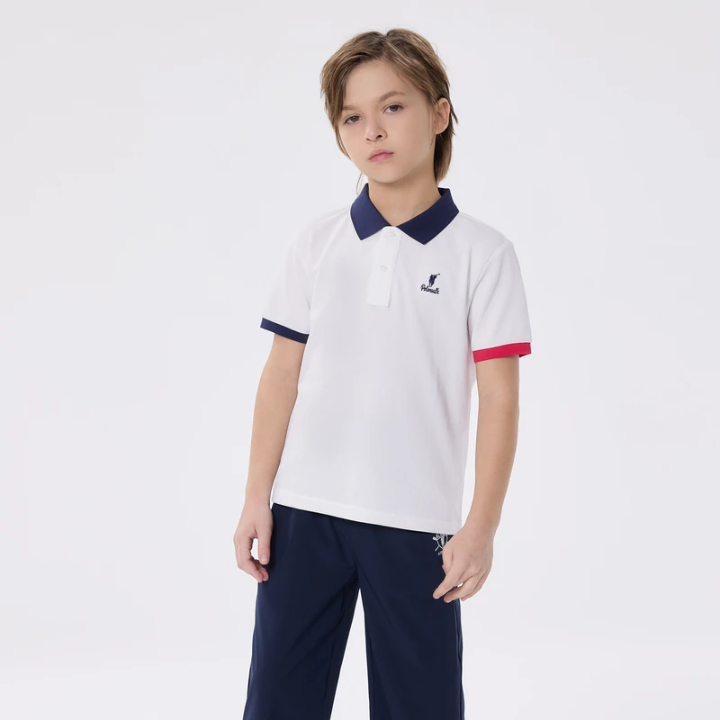 POLOWALK童装2025夏季新品男童短袖T恤
