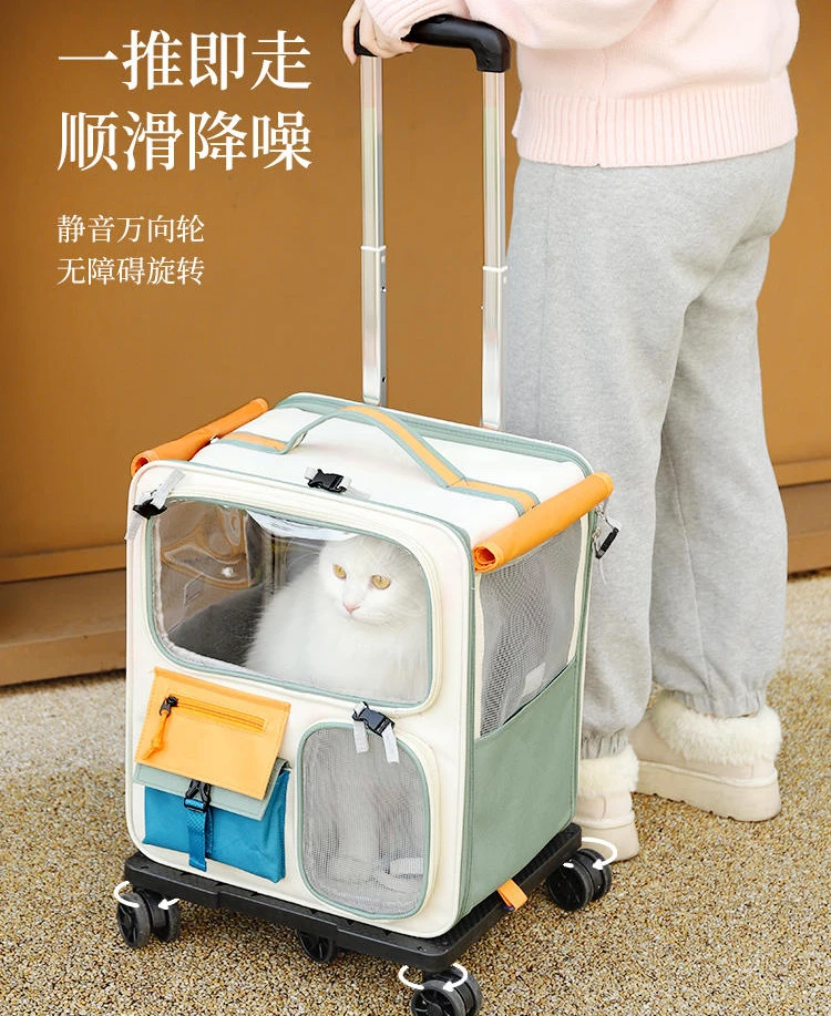 猫咪宠物拉杆箱猫咪猫咪宠物推车猫狗狗狗狗背包外出狗狗外出背包