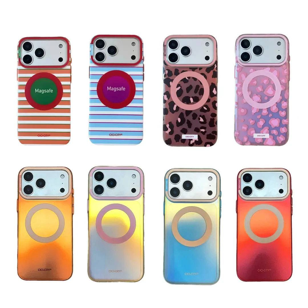 创意个性磁吸磨砂渐变简约适用于苹果17promax手机壳iPhone16新款