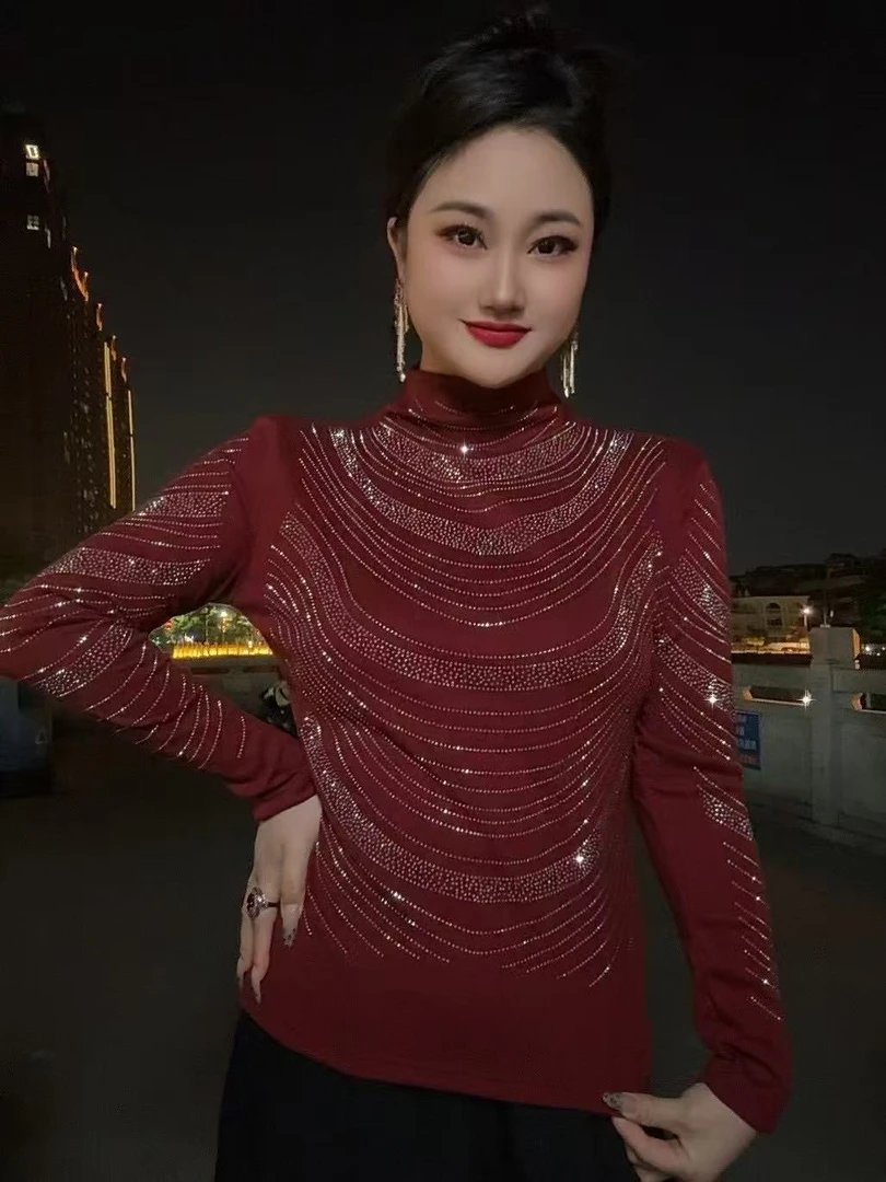 23新款双色秋冬舒适打底衫时尚百搭权