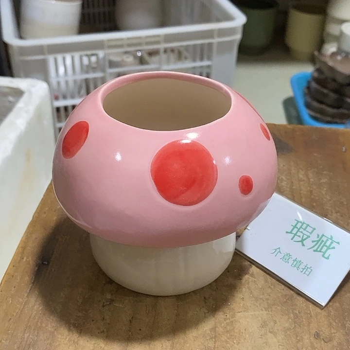 紫砂花盆瑕疵无孔