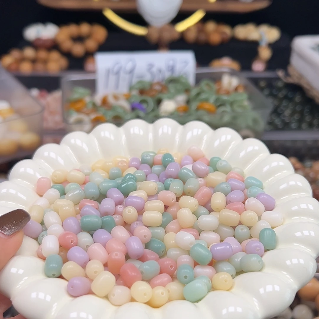 菩提根/象牙果手串卡9马卡龙年糕110颗