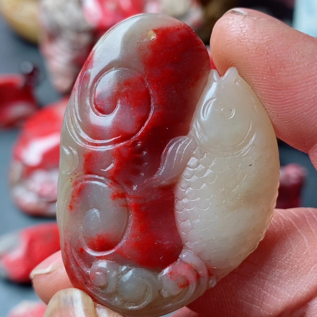 昌化鸡血石昌化鸡血石挂件