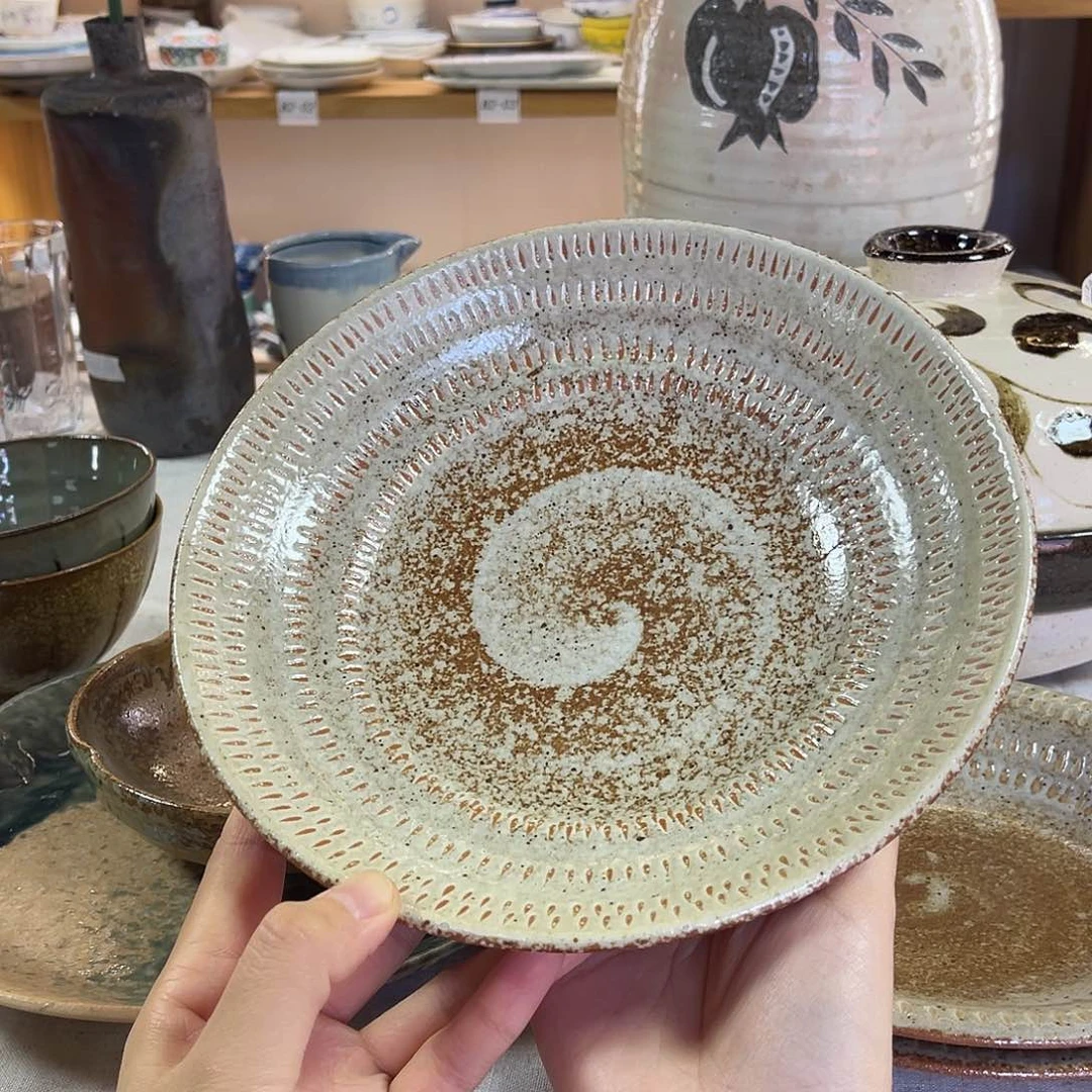 瓷片跳刀纹钵子盘来咯6
