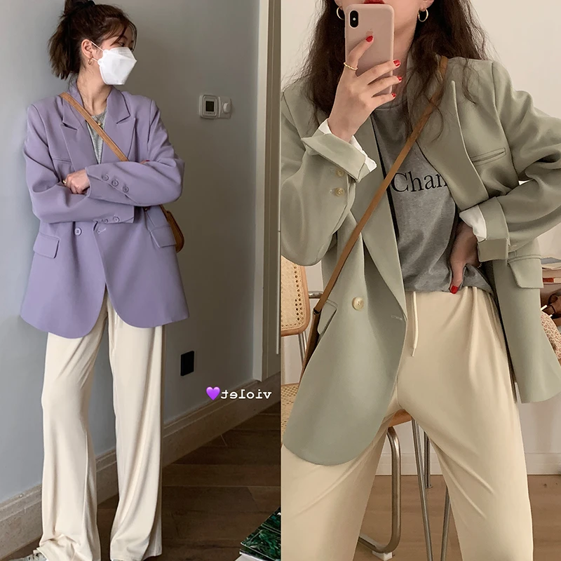 NAHOPULER/纳霍浦勒小西装外套女高级感小个子休闲韩版西服