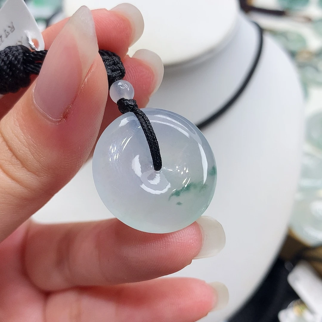 翡翠未镶嵌胸饰翡翠24，23/4.8