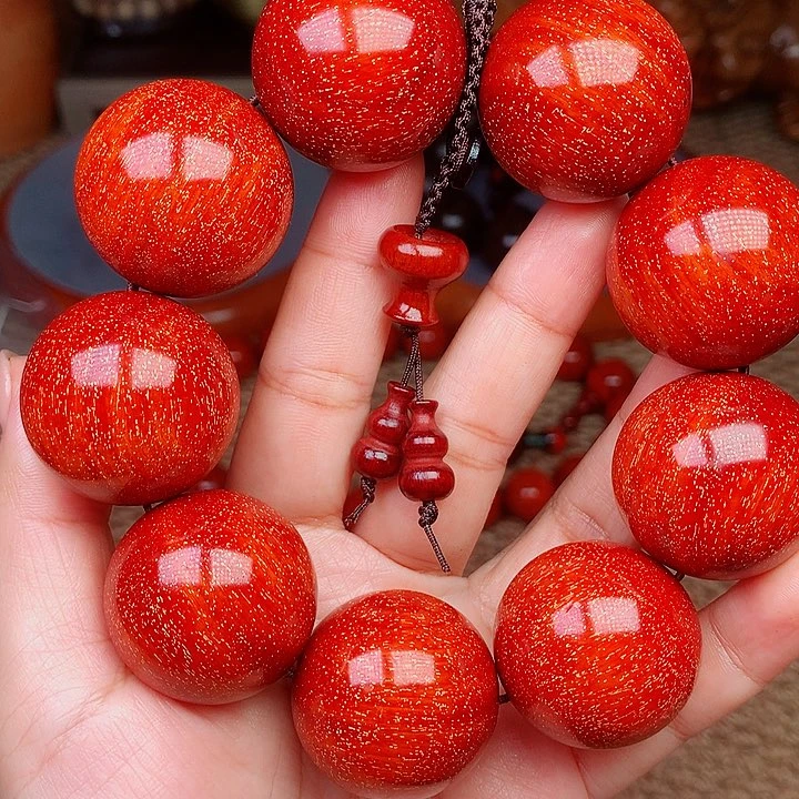 檀香紫檀（小叶紫檀）桃3.0红