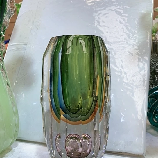 琉璃花瓶高23厘米5