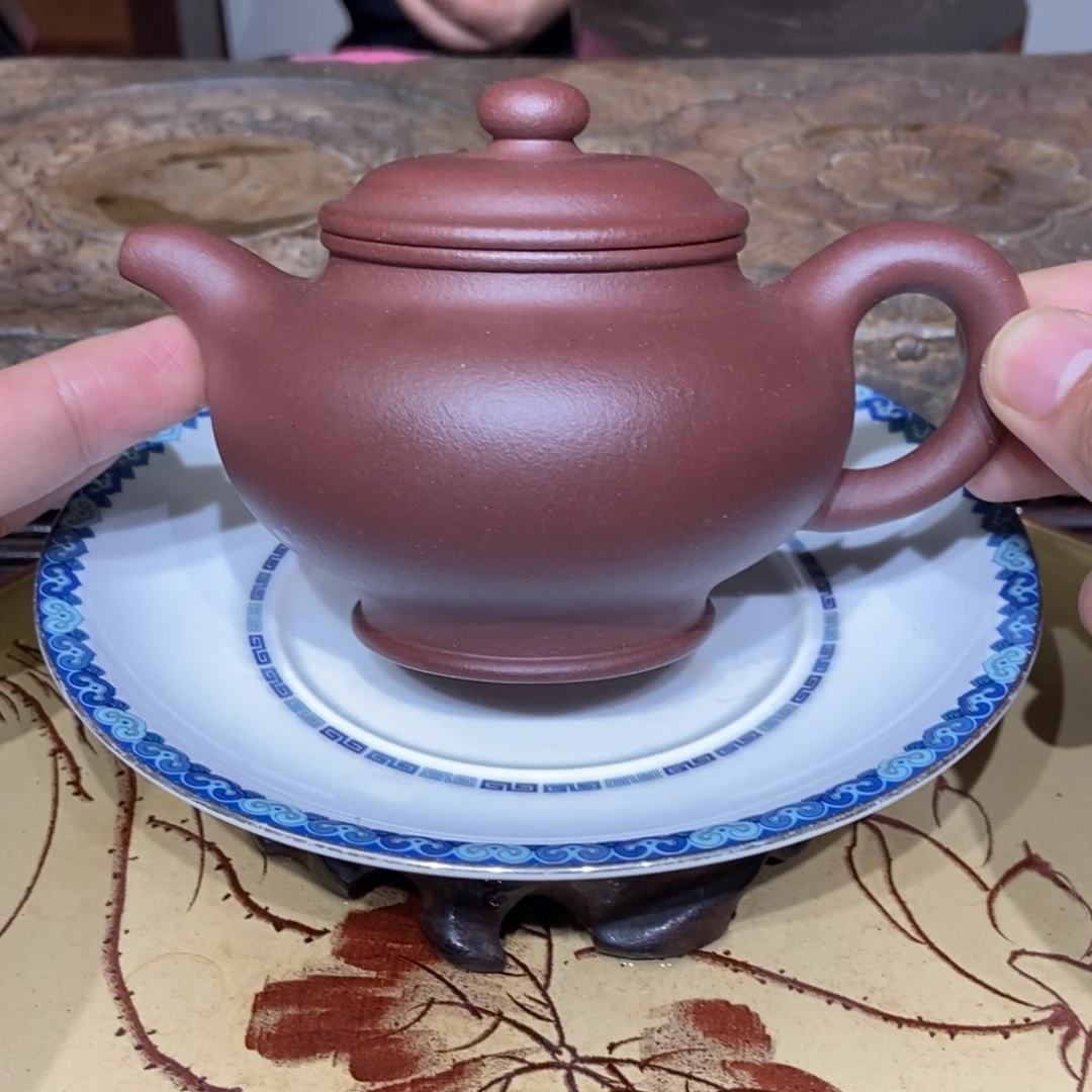 紫砂茶壶天青全手240