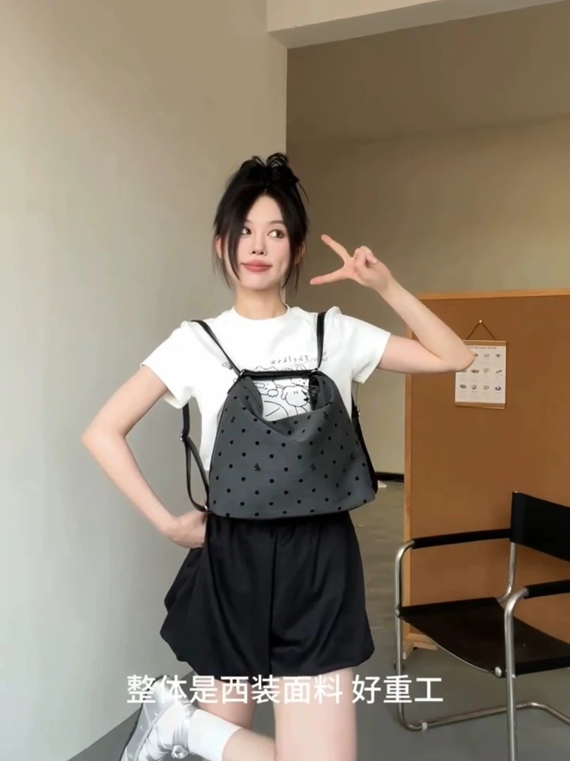 全场任选少女风防水背负款拉链学生书包减负字母女通用简约风41-6