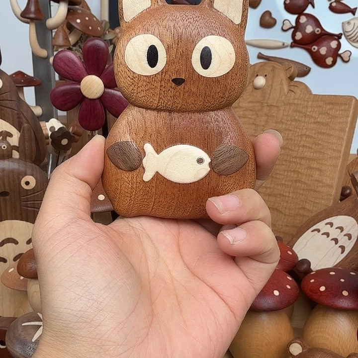 木乌檀木小猫开瓶器