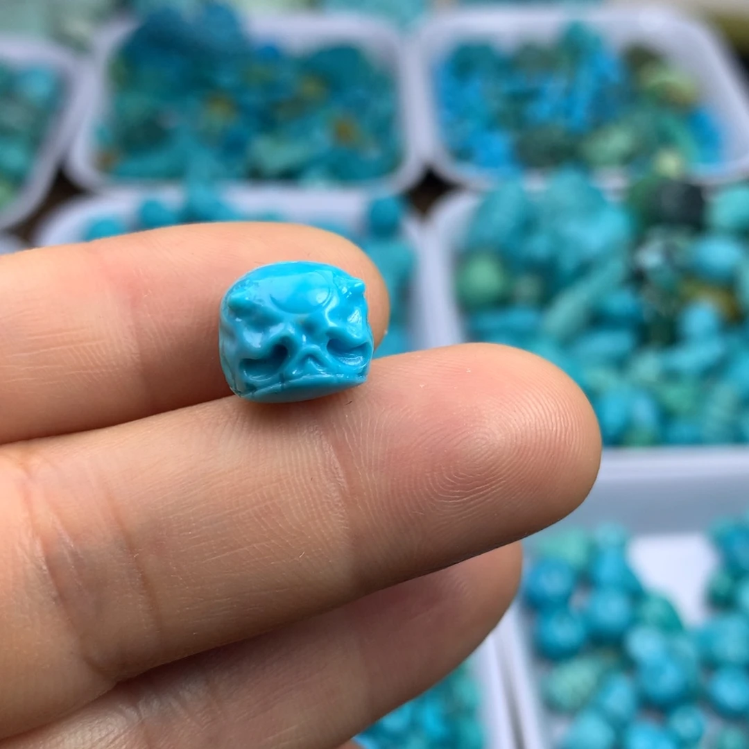 绿松石未镶嵌吊坠(不含链)11×10