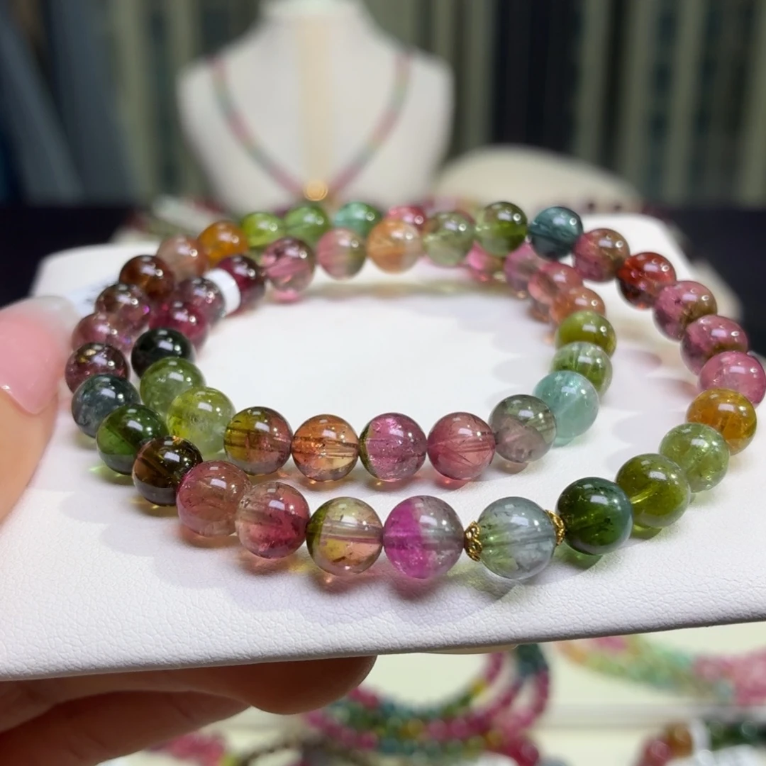 未镶嵌手链碧玺天然碧玺7+