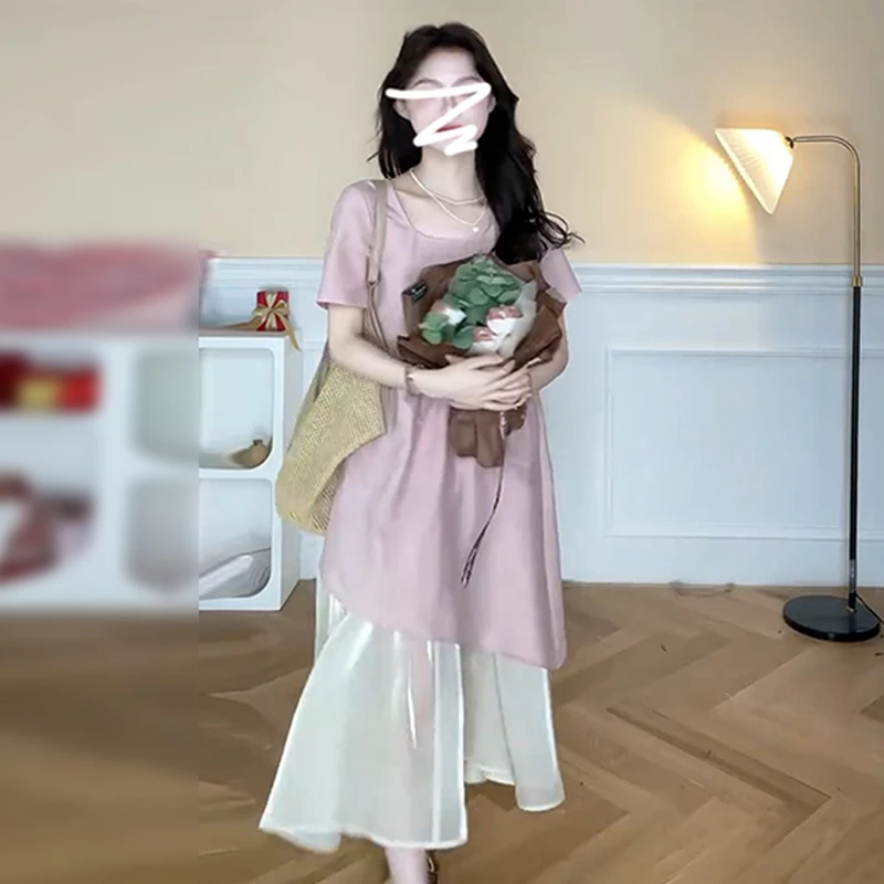 4570法式茶歇连衣裙女装早春新款设计感小众小个子超好看气质裙子