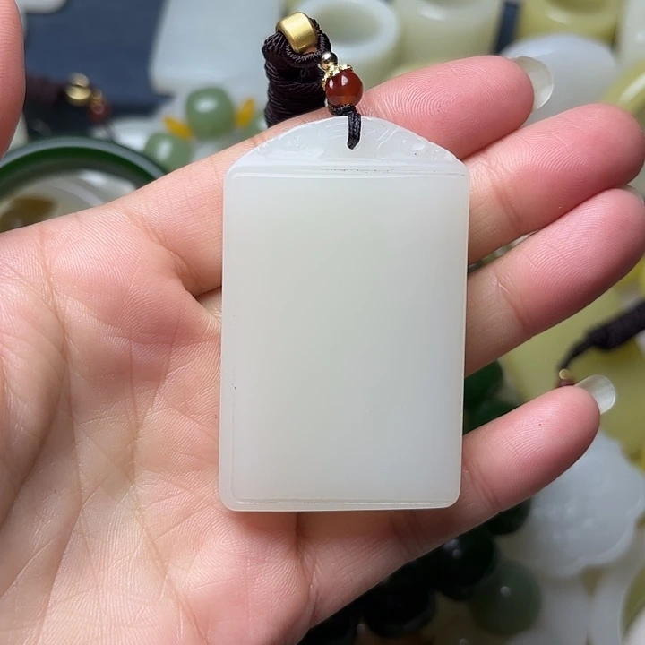 和田玉（糖玉）未镶嵌车挂