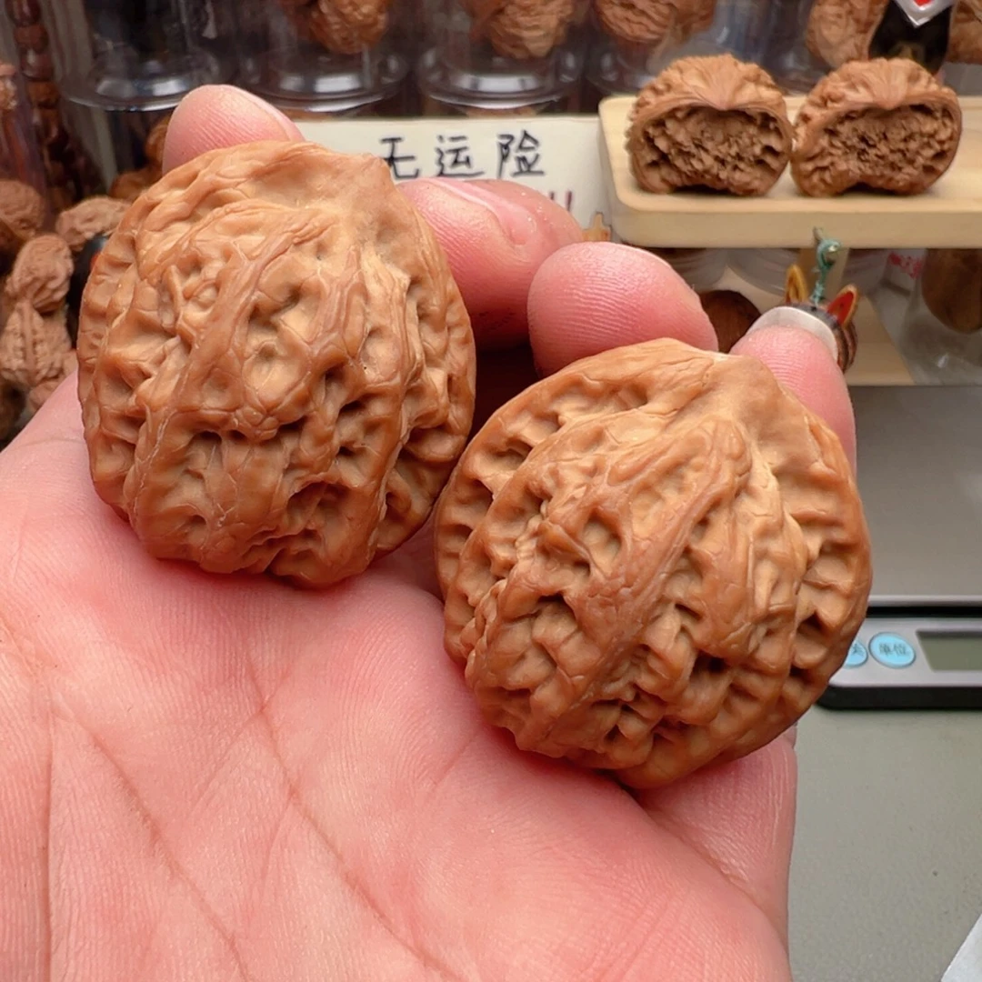 文玩核桃把件39尺全品佛肚