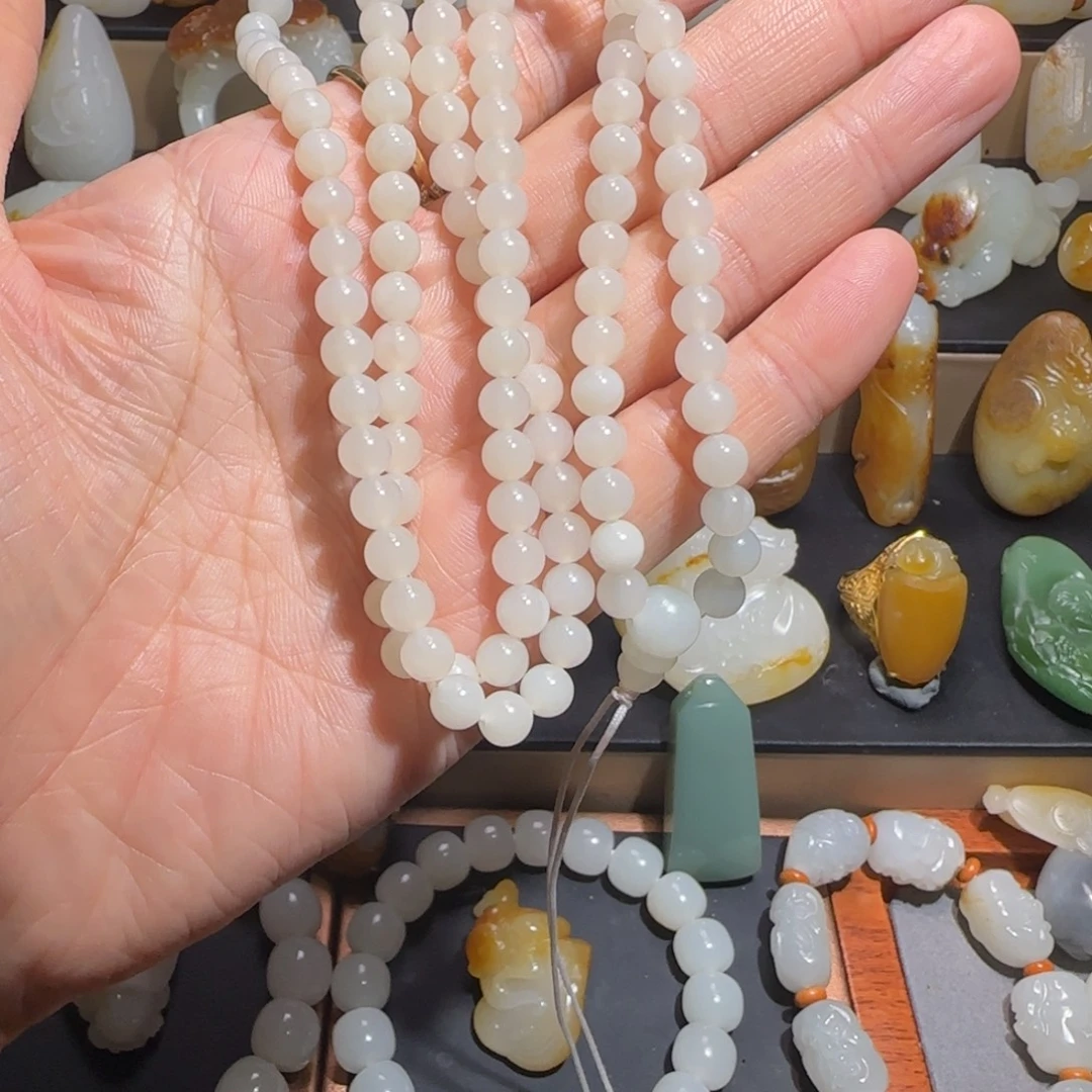 和田玉未镶嵌手链