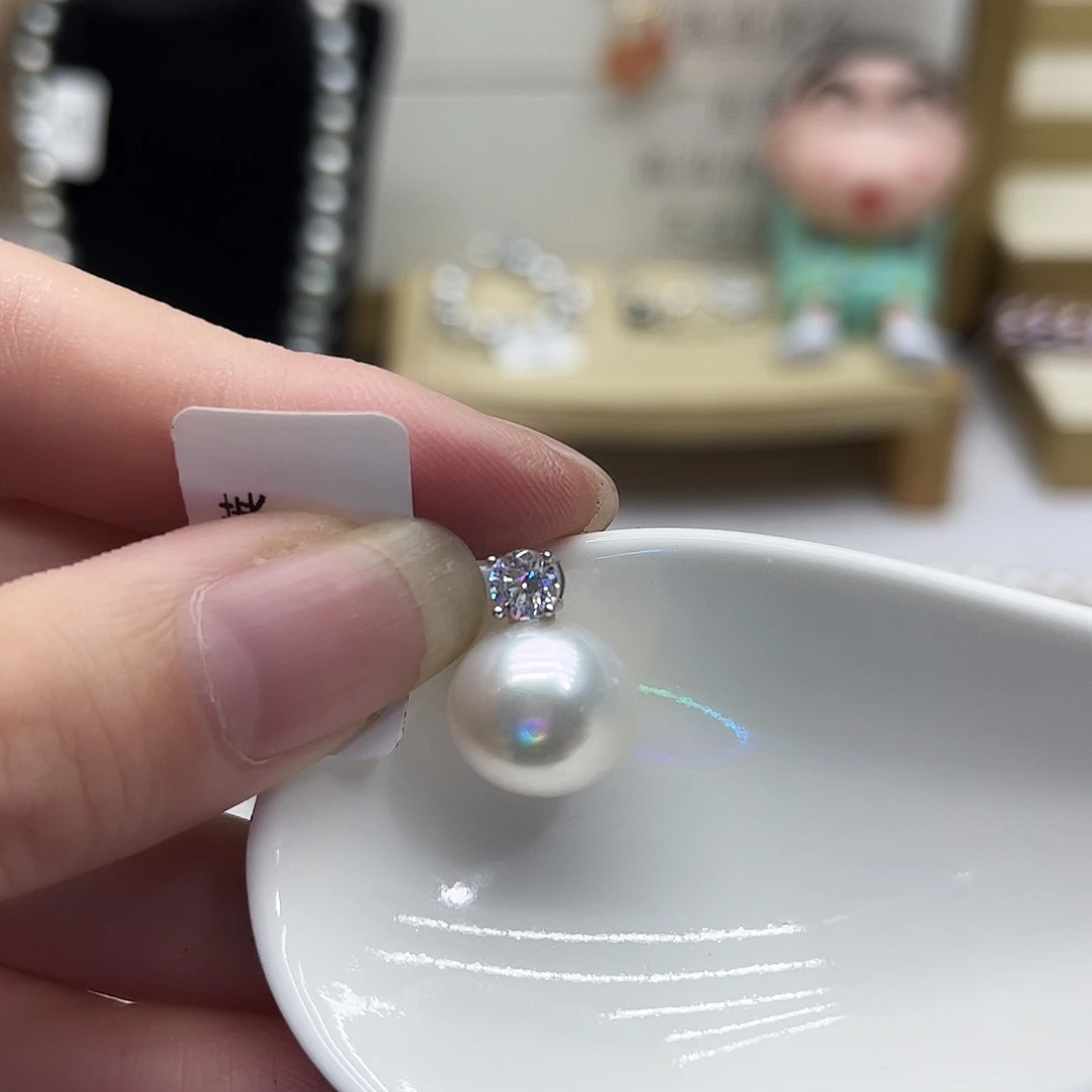 颈饰银S925镶嵌海水珍珠