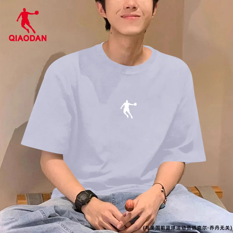 乔丹白色运动体恤上衣男2025夏季新款男士健身潮流百搭宽松短袖